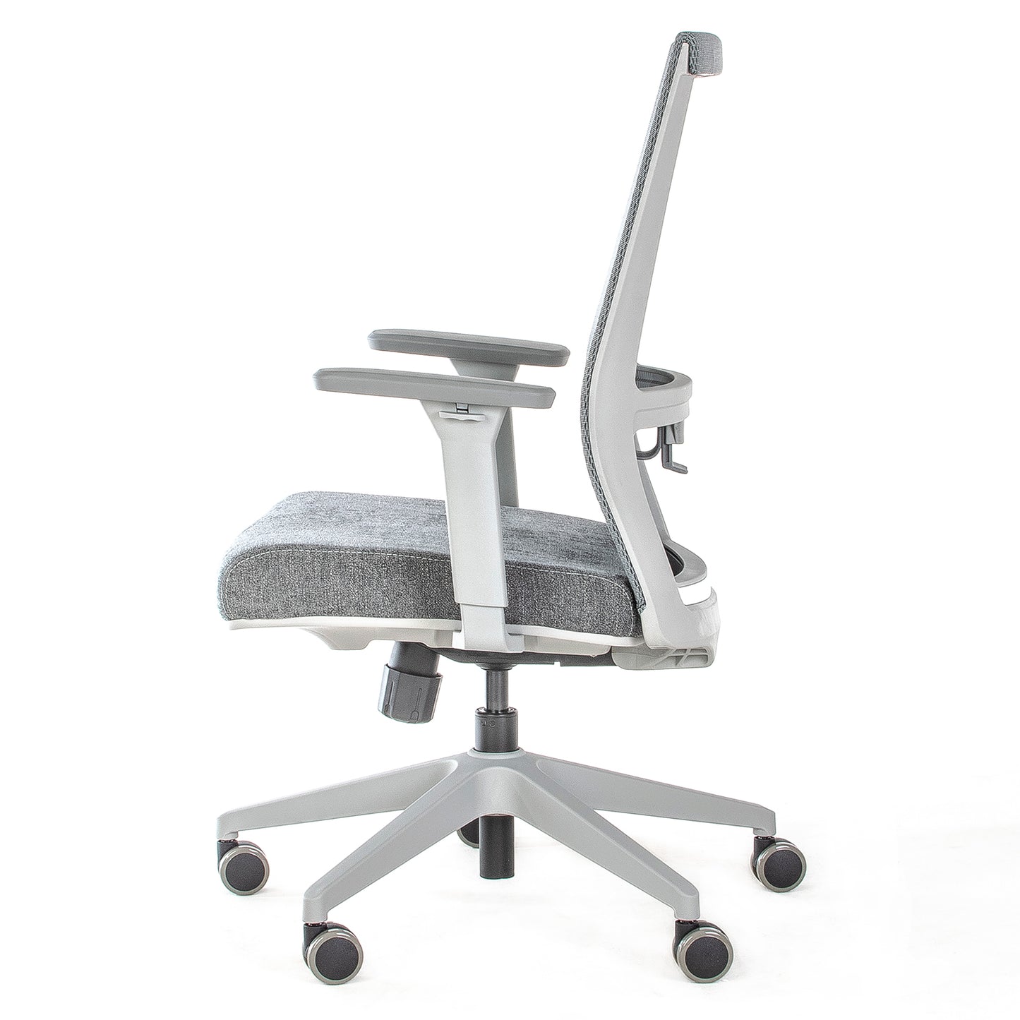 Silla ergonómica de escritorio sincrónica gris modelo DUNA de